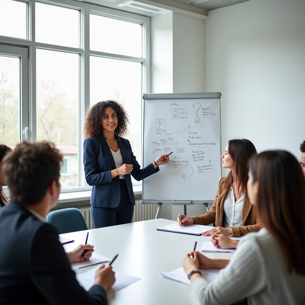 Sesiune de formare corporativă pentru manageri